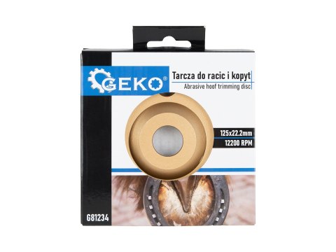 Tarcza do korekcji racic i kopyt 125mm - średnioziarnista (50) Geko