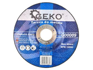 Tarcza do metalu 125x6x22,23 GEKO (5/25/100/200) Geko