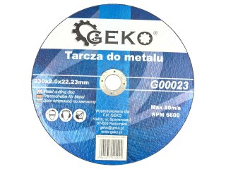 Tarcza do metalu 230x2,0 GEKO (25/50/100) Geko