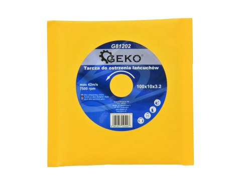 Tarcza do ostrzenia łańcuchów 100x10x3.2 (100) Geko