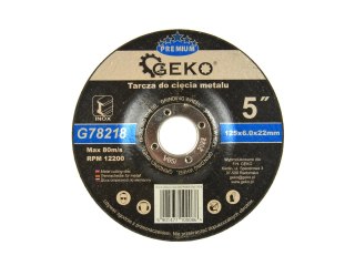 Tarcza do szlifowania metalu GEKO PREMIUM 125x6 Inox (5/25/100) Geko