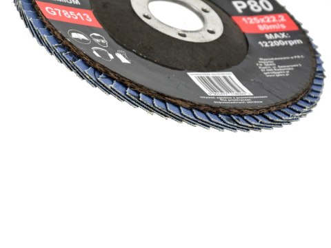Tarcza listkowa"CYRKON" 125mm P80 GEKO PREMIUM (10/200) Geko