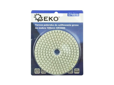 Tarcza polerska do szlifowania gresu na mokro 100mm GR3000 (5/25/250) Geko