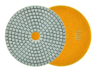 Tarcza polerska do szlifowania gresu na mokro 125mm GR100 (5/250) Geko