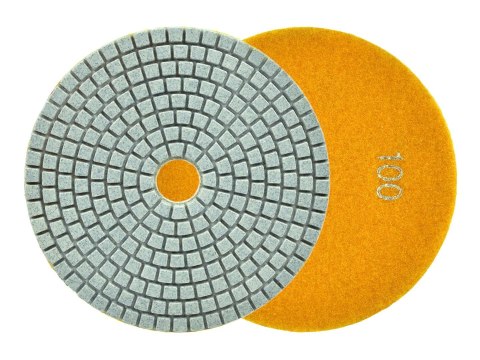 Tarcza polerska do szlifowania gresu na mokro 125mm GR100 (5/250) Geko