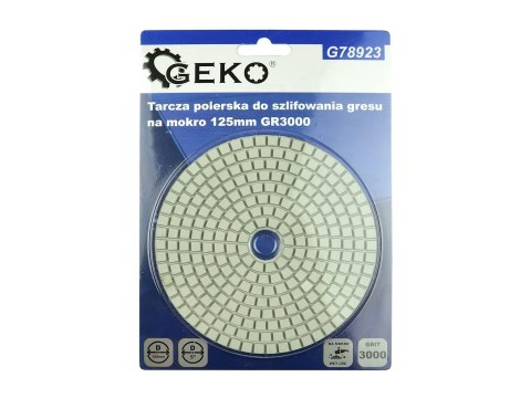 Tarcza polerska do szlifowania gresu na mokro 125mm GR3000 (5/25/250) Geko