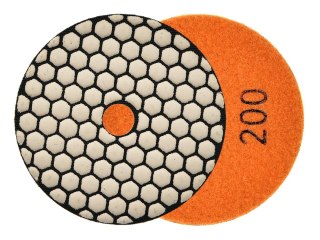 Tarcza polerska do szlifowania gresu na sucho 100mm GR200 (5/250) Geko