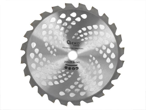Tarcza z widią do podkaszarki spalinowej 255x25,4mmx24T (50) Geko