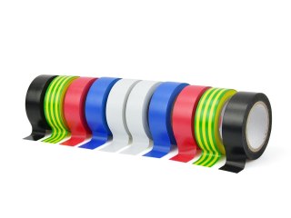Taśma izolacyjna kolorowa 19mm x 0,13mm x 5m - zestaw 10 szt. (50) Geko