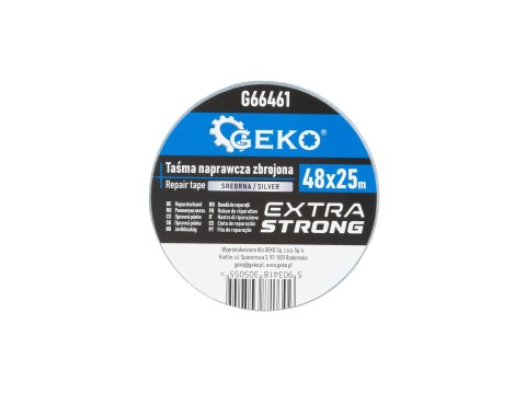Taśma naprawcza zbrojona 48mm x 25m - srebrna (36) Geko
