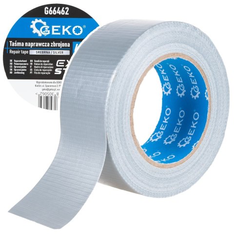 Taśma naprawcza zbrojona 48mm x 50m - srebrna (36) Geko