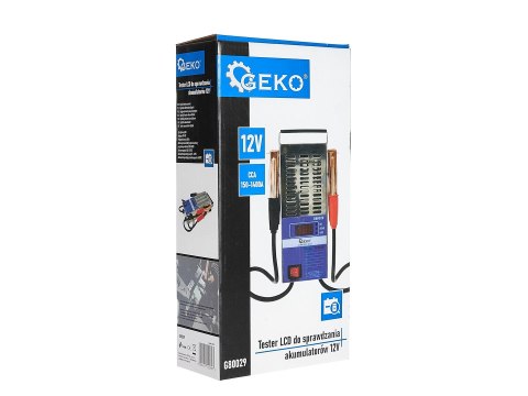 Tester LCD do sprawdzania akumulatorów 12V Geko