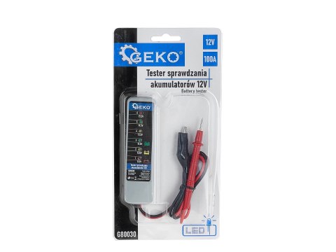 Tester sprawdzania akumulatorów 12V (10/40) Geko