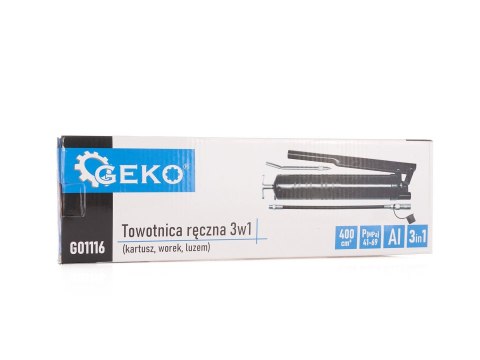 Towotnica ręczna 3w1 (kartusz, worek, luzem) Geko