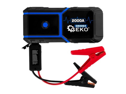 Urządzenie rozruchowe - JUMP STARTER 20000mAh 1000A LED QC3.0 12V Geko