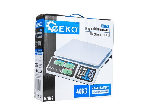 Waga elektroniczna 40kg LCD Geko