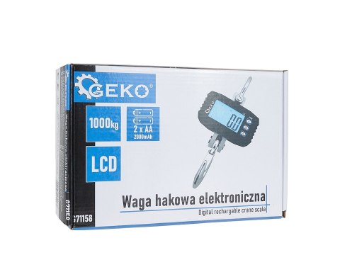 Waga hakowa magazynowa elektroniczna 1000kg (10) Geko