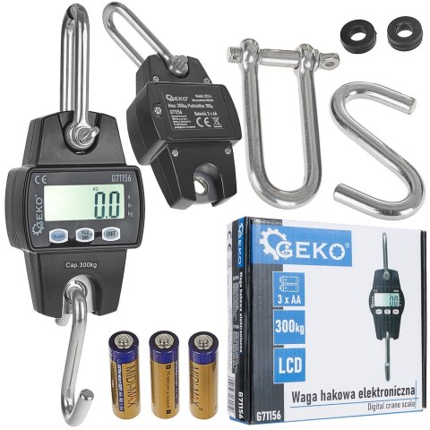 Waga hakowa magazynowa elektroniczna 300kg Geko