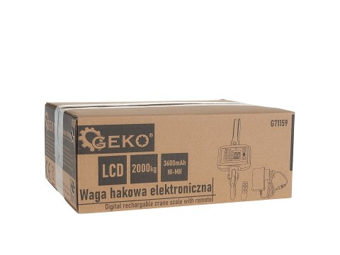 Waga hakowa magazynowa elektroniczna z pilotem 2000kg (5) Geko