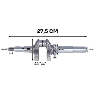 Wał korbowy do glebogryzarki spalinowej G84000/G84001 (1) Geko