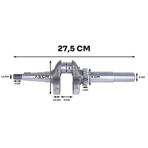 Wał korbowy do glebogryzarki spalinowej G84000/G84001 (1) Geko
