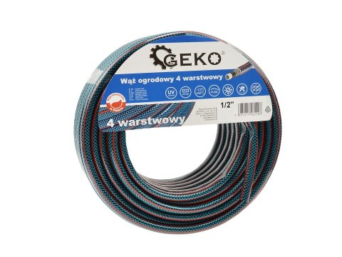 Wąż ogrodowy 4 Warstwowy 1/2" 30m GEKO NEW (154) Geko