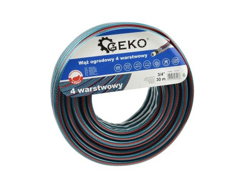 Wąż ogrodowy 4 Warstwowy 3/4" 30m GEKO NEW (60) Geko