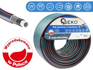 Wąż ogrodowy 4 Warstwowy 3/4" 50m GEKO NEW (36) Geko