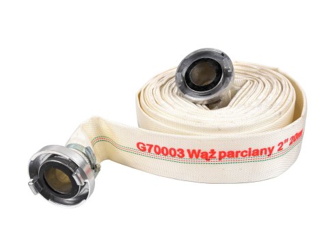 Wąż parciany/strażacki 2" 20m,3,2kg lekki(2/5) Geko