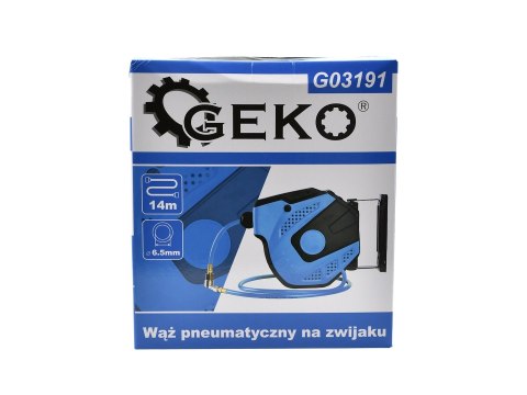 Wąż pneumatyczny na zwijaku 14m 6,5x10mm (4) Geko