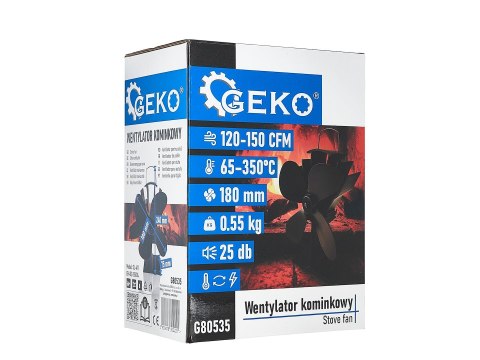 Wentylator kominkowy termoelektryczny (10) Geko