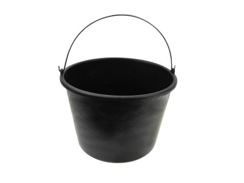 Wiadro budowlane 20L czarne Geko