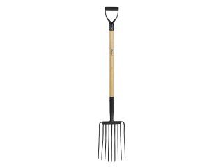 Widły - gable gospodarcze 9-zębne trzon drewniany 135cm (6) Geko