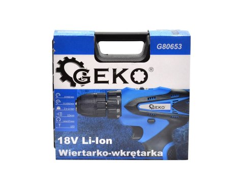 Wiertarko-Wkrętarka 18V Li-Ion 2xAKU (5) Geko