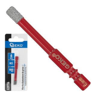 Wiertło diamentowe do gresu 6mm HEX (250) Geko