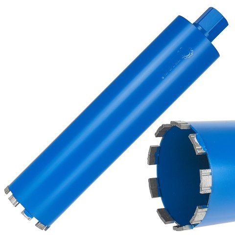 Wiertło diamentowe koronowe do wiertnicy na sucho i mokro 102x10x450mm 9T 1.1/4" (5) Geko
