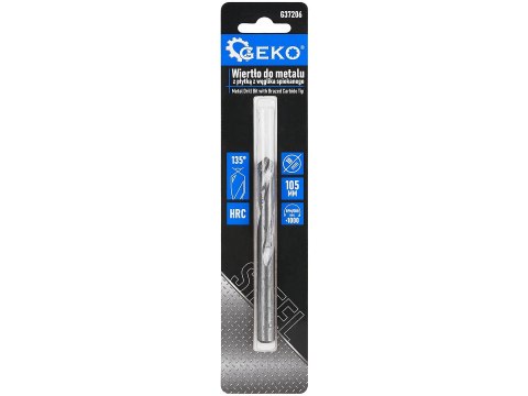 Wiertło do metalu z płytką z węglika spiekanego -10x105 mm (300) Geko