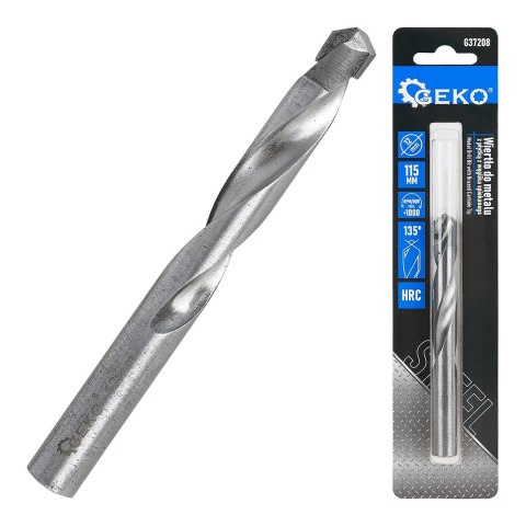 Wiertło do metalu z płytką z węglika spiekanego -12x115 mm (200) Geko
