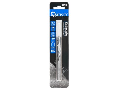 Wiertło do metalu z płytką z węglika spiekanego -12x115 mm (200) Geko