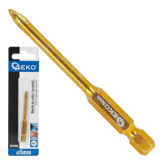 Wiertło do szkła i ceramiki HEX 5mm (500) Geko