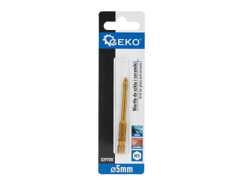 Wiertło do szkła i ceramiki HEX 5mm (500) Geko