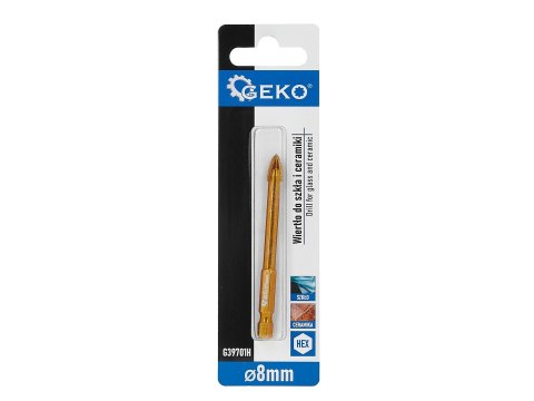 Wiertło do szkła i ceramiki HEX 8mm (500) Geko