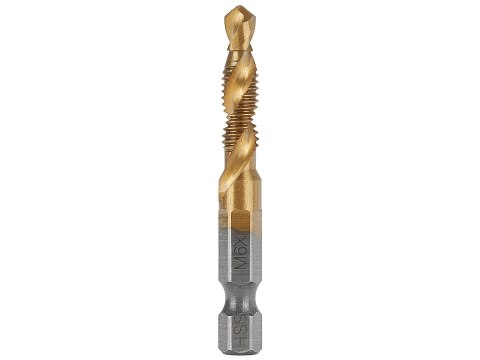 Wiertło gwintujące HSS M6 x 1,0mm HEX (50/250) Geko