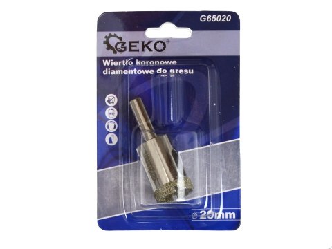 Wiertło koronowe diamentowe do gresu 20mm PROFI (4/432) Geko