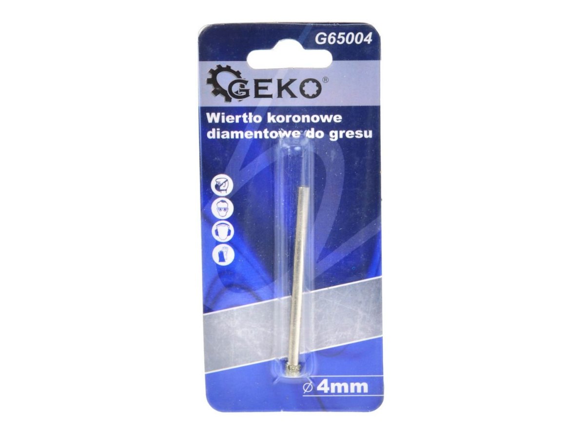 Wiertło koronowe diamentowe do gresu 4mm PROFI (1/100/500) Geko