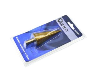 Wiertło stożkowe HSS TiN 4-32mm (25/100) Geko