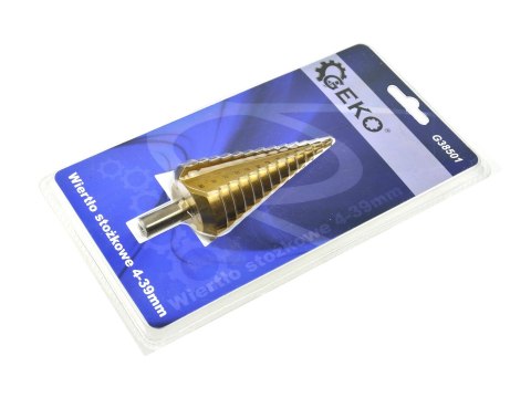 Wiertło stożkowe HSS TiN 4-39mm(50/100) Geko