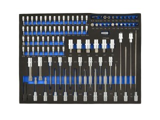 Wkład- zestaw nasadek Torx i bitów 102el. CRV(3) Geko
