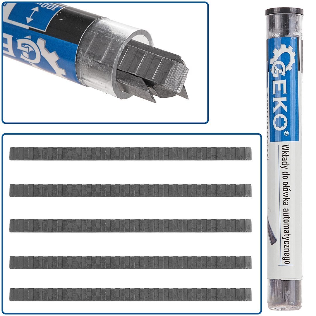 Wkłady do ołówka automatycznego 100x2mm 5szt. Geko