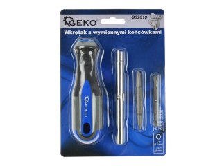 Wkrętak z wymiennymi końcówkami GEKO (10/100) Geko